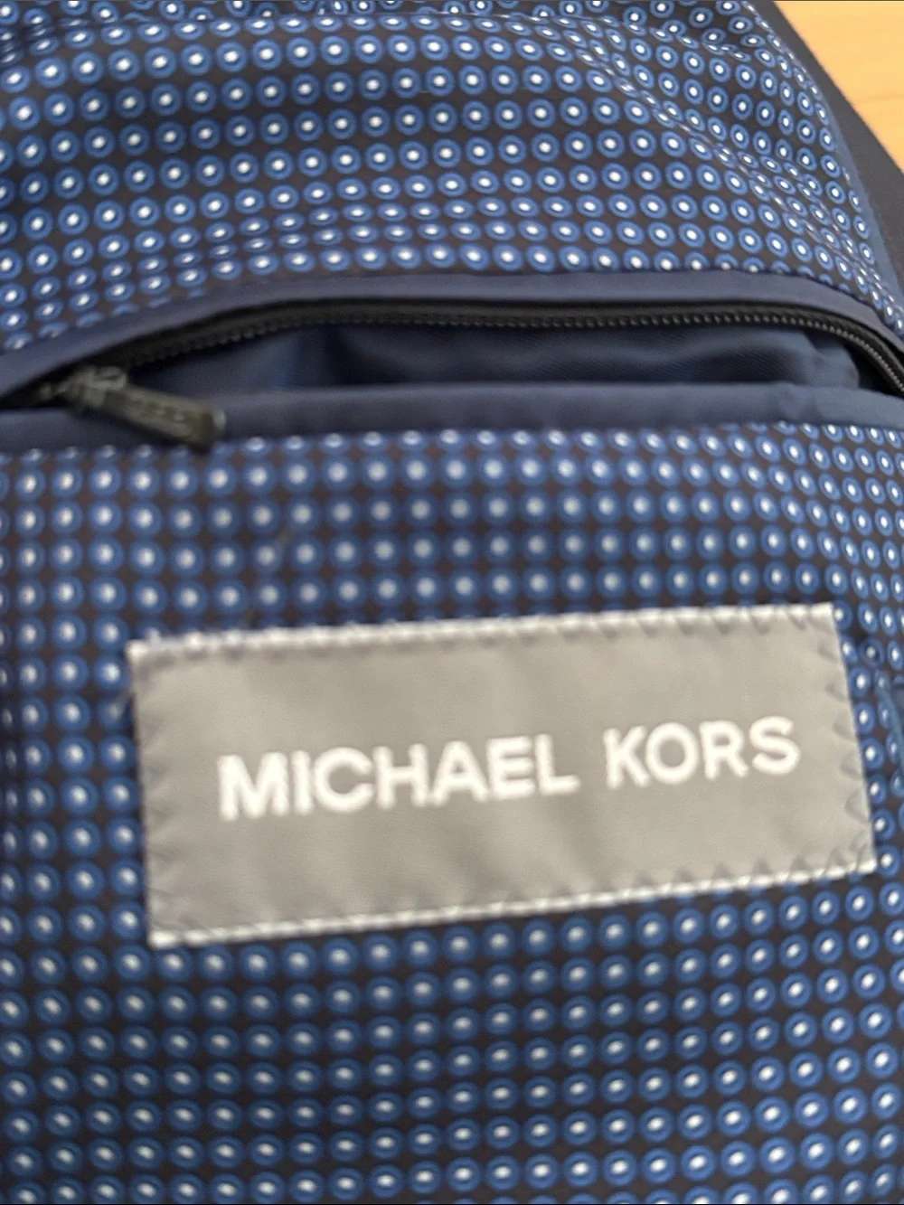 MICHAEL KOHRS MENS NAVY BLUE BLAZER 2-BUTTON SINGLE BREASTED CLOSURE POCKETS 42L